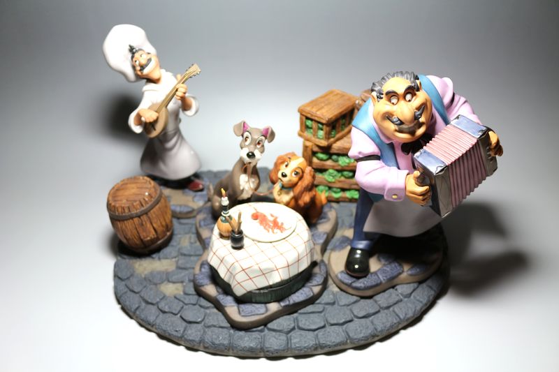 難あり】 ディズニー WDCC わんわん物語 ☆ ベラ・ノッテ Bella Notte