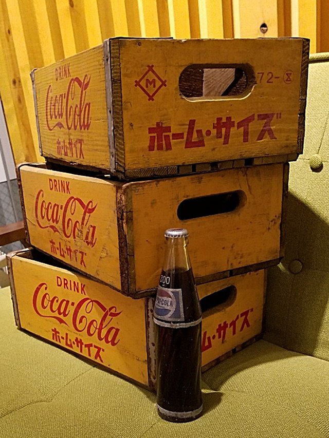 ☆3000円～ Coca Cola コカ・コーラ 木製ケース ホームサイズ 木箱 お