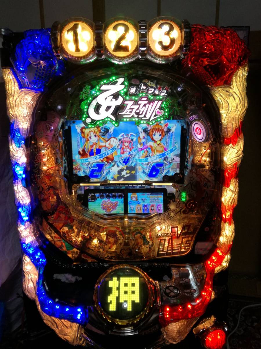 パチンコ実機 平和 熱狂乙女フェスティバル99ver オート付き 宮城