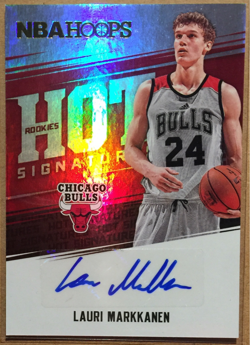 Lauri Markkanen 2017-18 Panini Rookie Auto Prizm 0 AUTO 1 PSA #247 