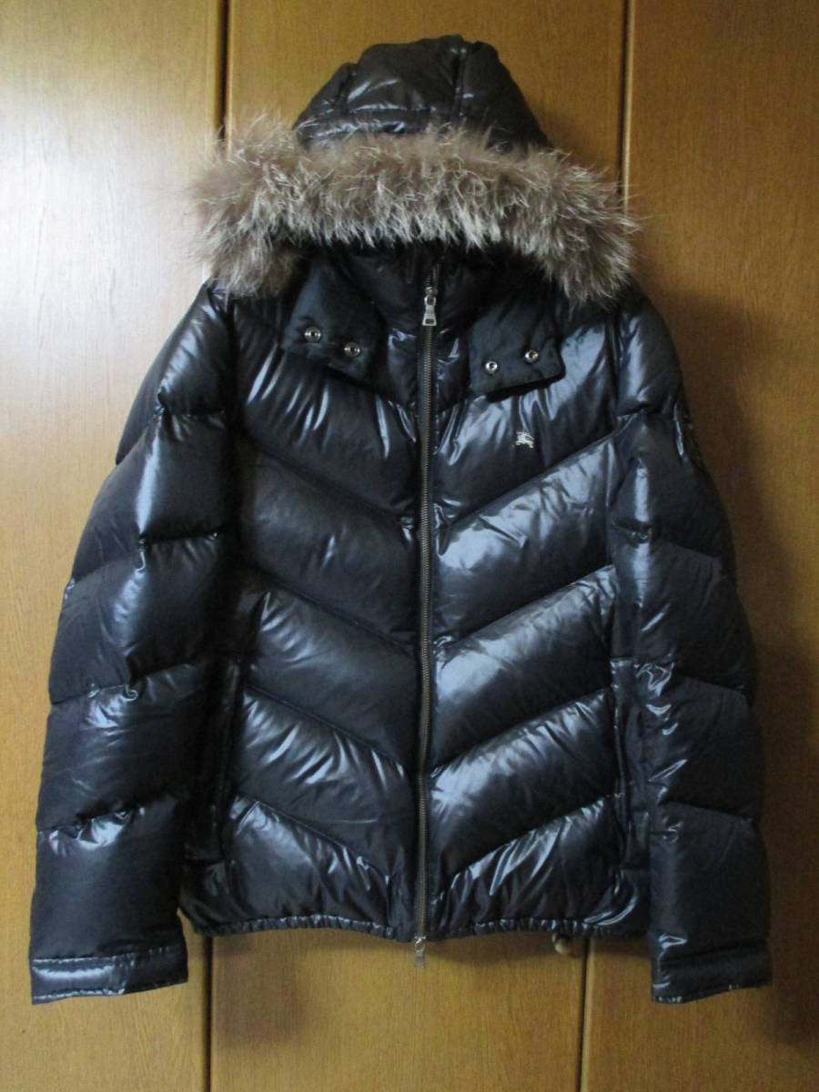 美品★★BURBERRY BLACK LABEL 10周年 限定ダウンジャケット★Ｌ　黒　ブラックレーベル