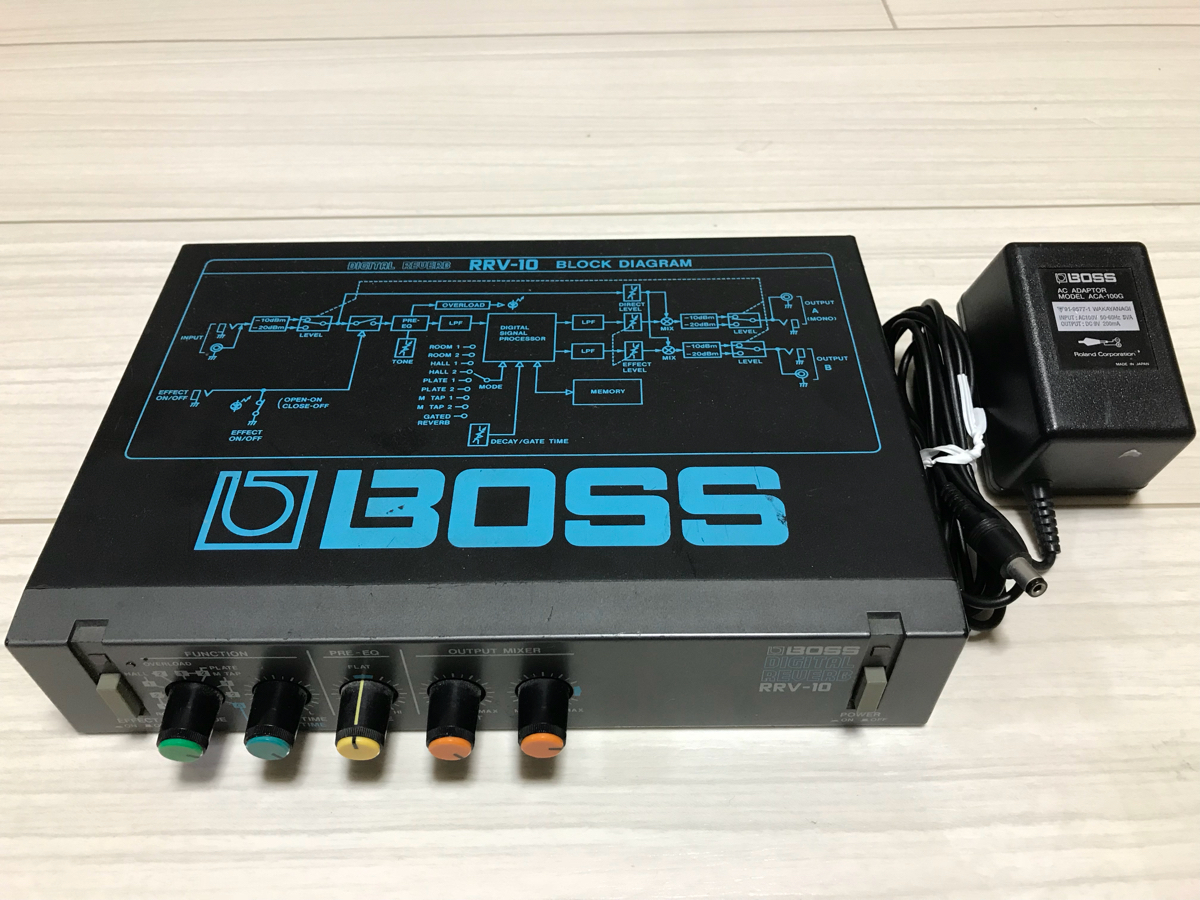 名器！BOSS DIGITAL REVERB RRV-10 ハーフラックエフェクター