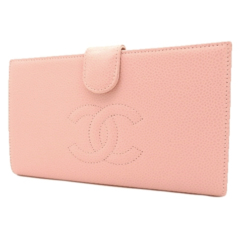 CHANEL（シャネル） ココマークがま口長財布 財布 キャビアスキン