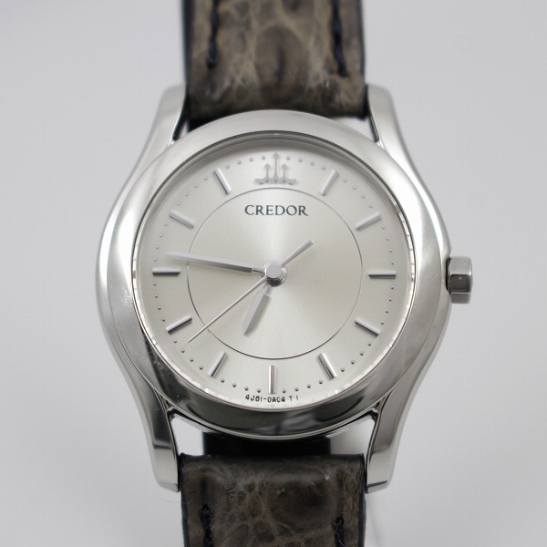 1円スタート】SEIKO セイコー 4J81-0AB0 クレドール SS シルバー 1円スタート】SEIKO セイコー 4J81-0AB0 クレドール SS シルバー