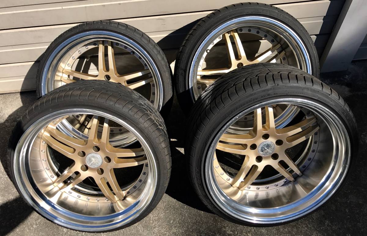 ＊＊＊＊ 深リム WORK GNOSIS ワーク グノーシス GS2 20インチ 10.5J 11.5J PCD114.3 タイヤ付き 中古品 ＊＊＊＊＊