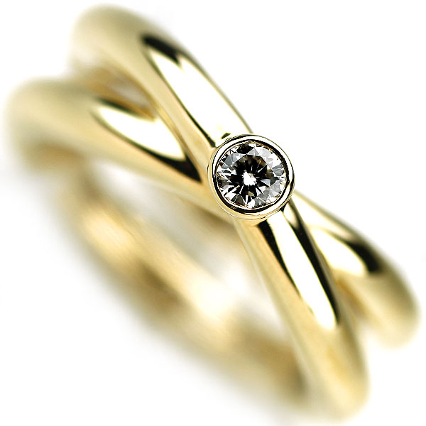 1円～ ティファニー K18YG ダイヤモンド リング SELBY_6