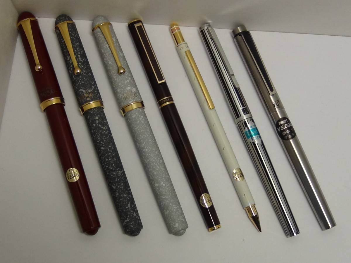 ★’80年代 PILOT パイロット 万年筆 14K 18KWG ボールペン シャープ★7本まとめて