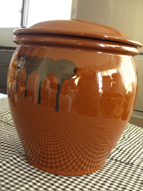 常滑焼 　保存容器 久松窯4号　 蓋付き　瓶　カメ　漬物　壷 味噌　梅干　発酵食品 調理　日本食　手作り　美品