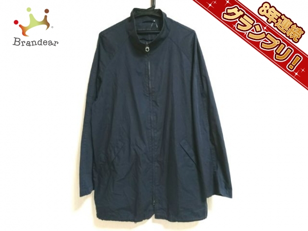 サルバトーレフェラガモ SalvatoreFerragamo コート サイズ50 XL ダークネイビー レディース ジップアップ/春・秋物 ガンチーニ