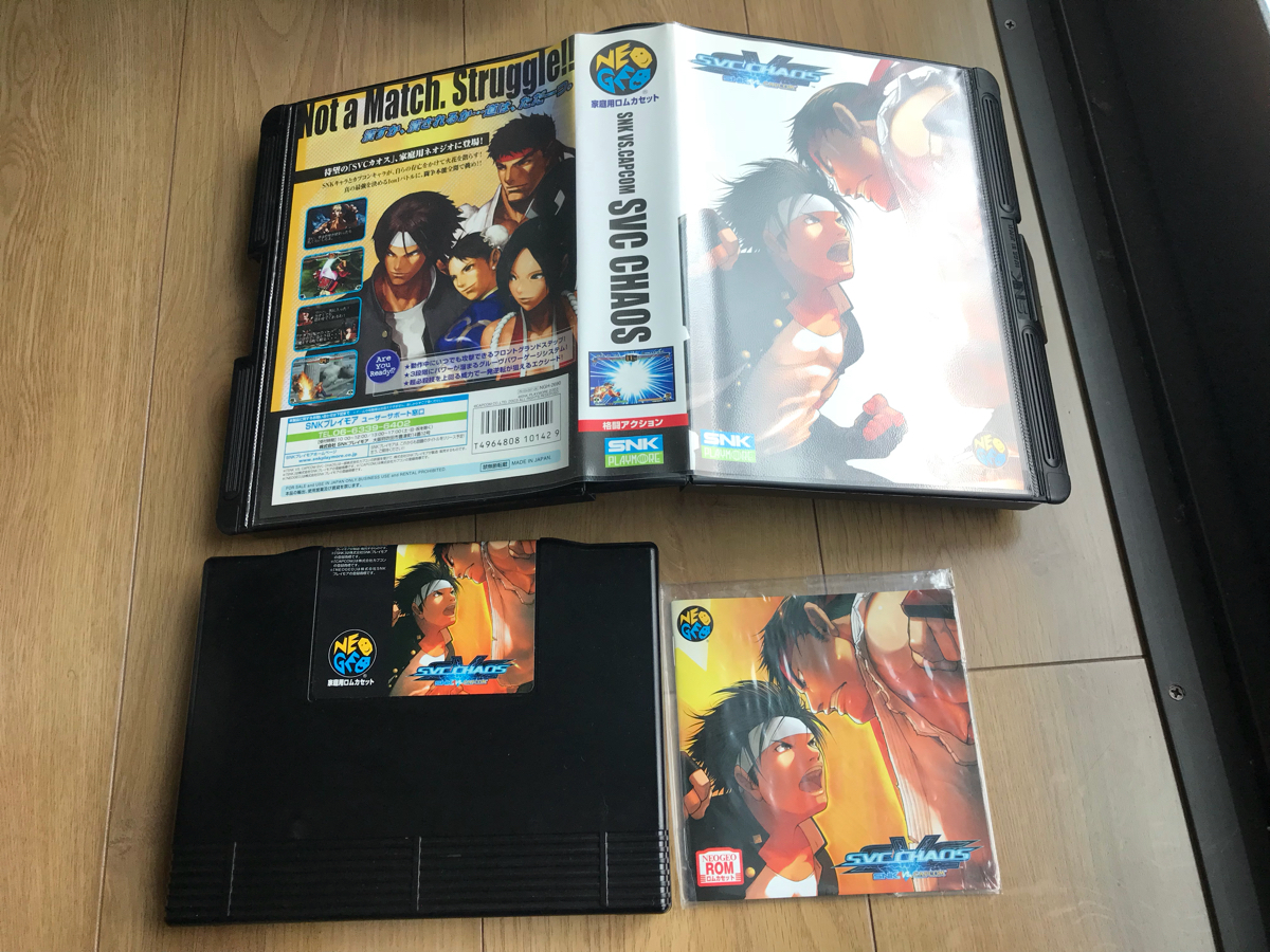 美品　NEOGEO　ROM　SNK　VS　CAPCOM　SVC　CHAOS　正規品　ネオジオ　色あせなし