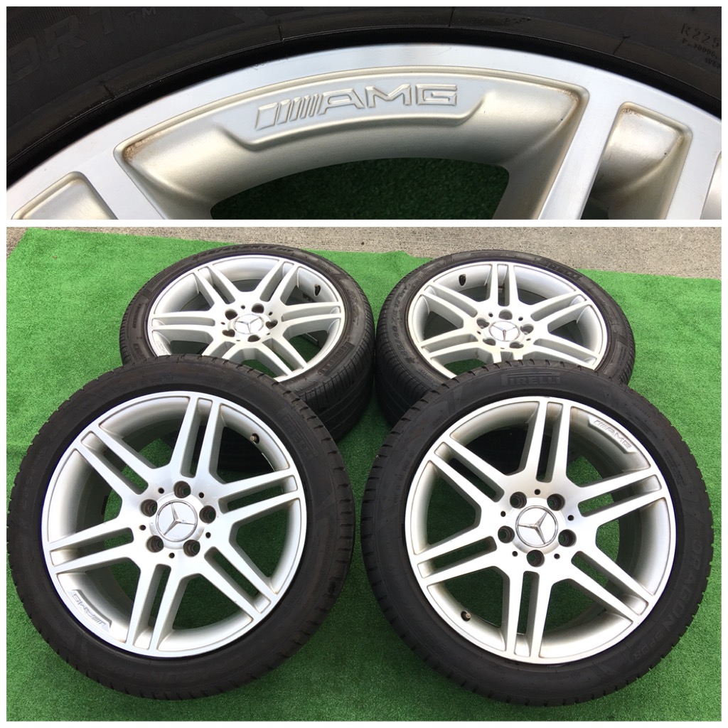 ベンツ　AMG 純正ホイール　最終値下げ メルセデス・ベンツAMG 純正17インチ タイヤ4本セット 純正 AMG 17