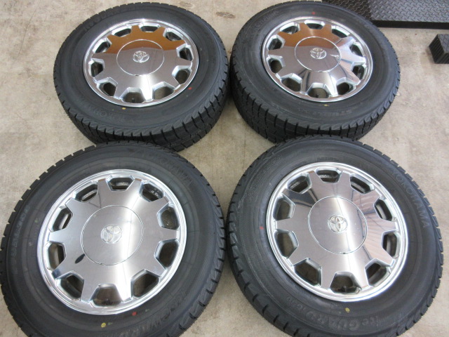 新品付き☆希少☆トヨタ純正メッキホイール☆ヨコハマ 215 
