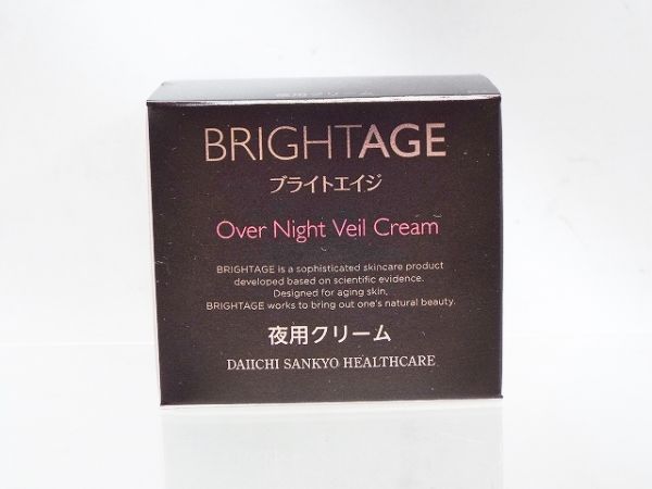 H467 110 第一三共ヘルスケア BRIGHT AGE ブライトエイジ オーバーナイトヴェールクリーム 夜用クリーム 未使用
