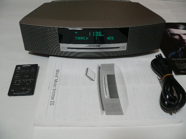 BOSE Wave Music System /CD 　Ⅲ　シルバ－　動作良好　リモコン取説付