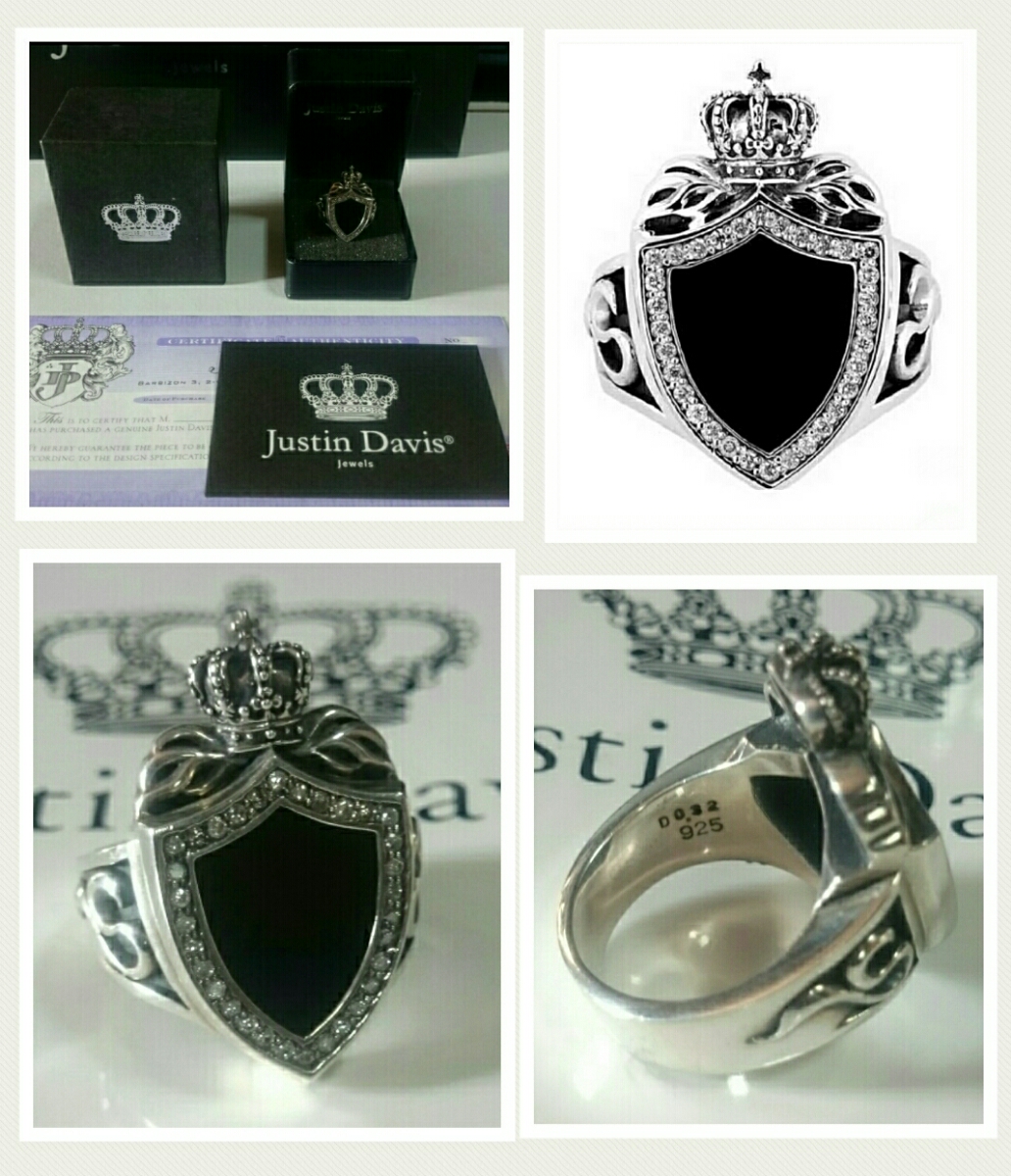 定価91，800円Justin Davis 定番人気☆Heritage Ring 16号 SRJ190 ギャランティーカード、ジャスティンリングケース付き