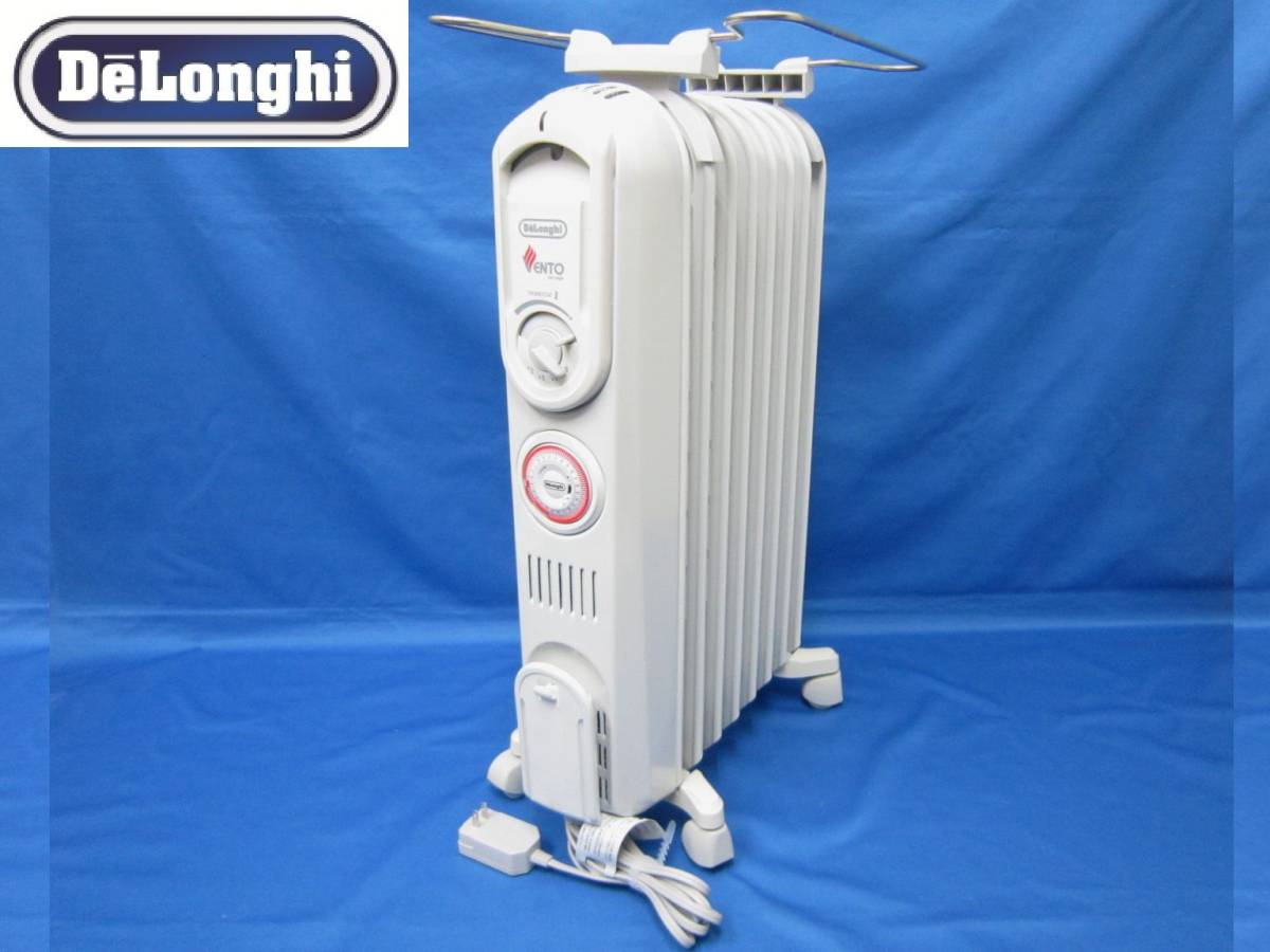 1円～！DeLonghi デロンギ オイルヒーター V550807EFS 750W f字型
