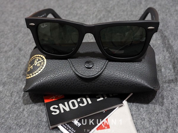 新品定番Ray-Ban(レイバン)※ウェイファーラー RB2140 901S サングラス マットブラック50□22