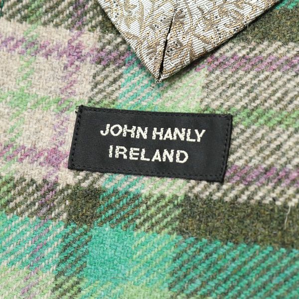 1円 D/him. DOUBLE STANDARD☆JOHN HANLY社ウール チェック柄ツイード 