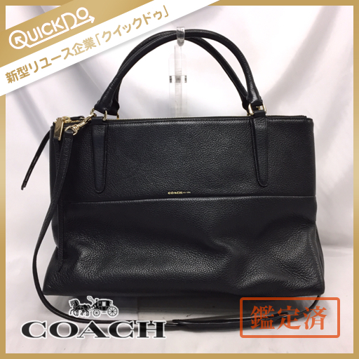 COACH コーチ ザ ボロー バッグ ハンドバッグ 28160 レザー ブラック