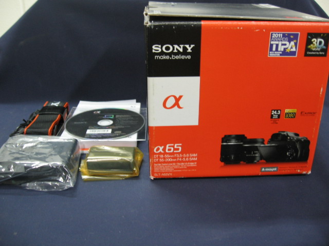 SONY 展示品☆SONY 一眼レフカメラ SLT-A65VYダブルズームレンズ
