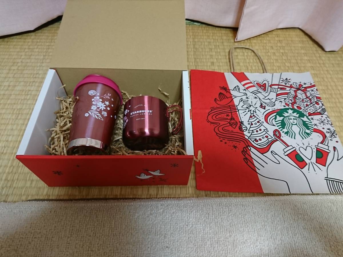 箱付☆スターバックス フラワーピンク ステンレス タンブラー