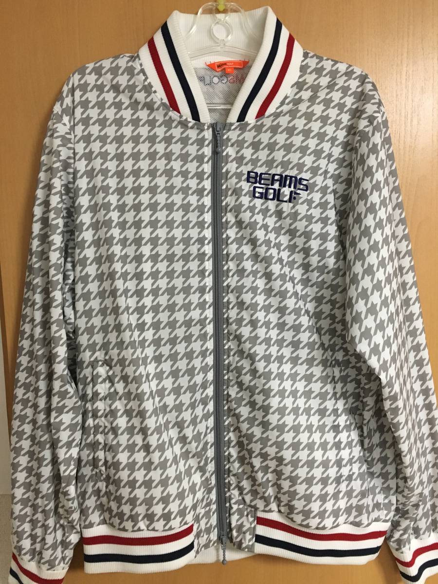 BEAMS GOLF 千鳥柄　ブルゾン　ＸＬ