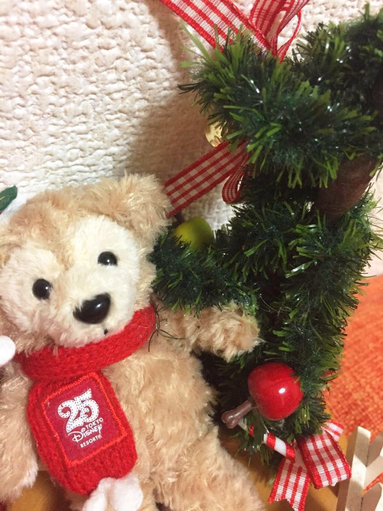 送料340円 25周年☆ダッフィー クリスマスツリー ぬいぐるみ レア 稀少
