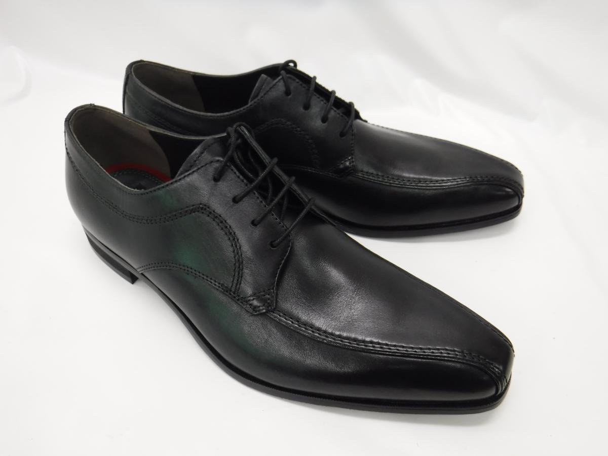KK828 madras マドラス 新品 黒 外羽根スワールモカ牛革ビジネスシューズ26.0EEE￥18360/スコッチグレインREGAL