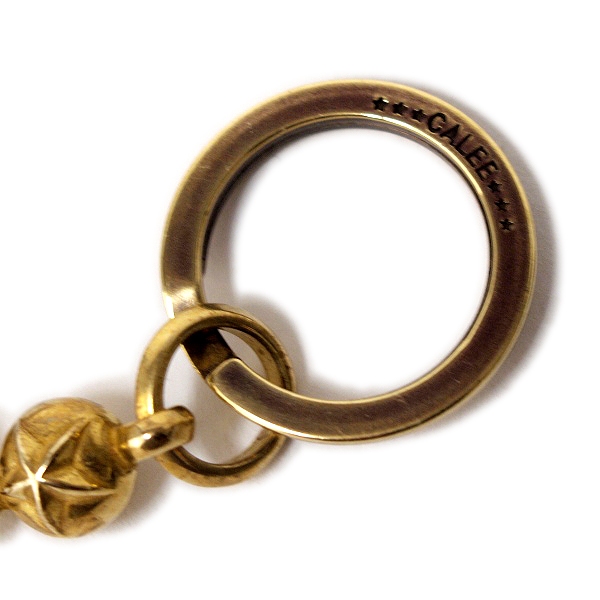 calee キーチェーン　キーホルダー　真鍮 キャリー CALEE 真鍮 キーチェーン キャリーCALEE真鍮キーチェーン