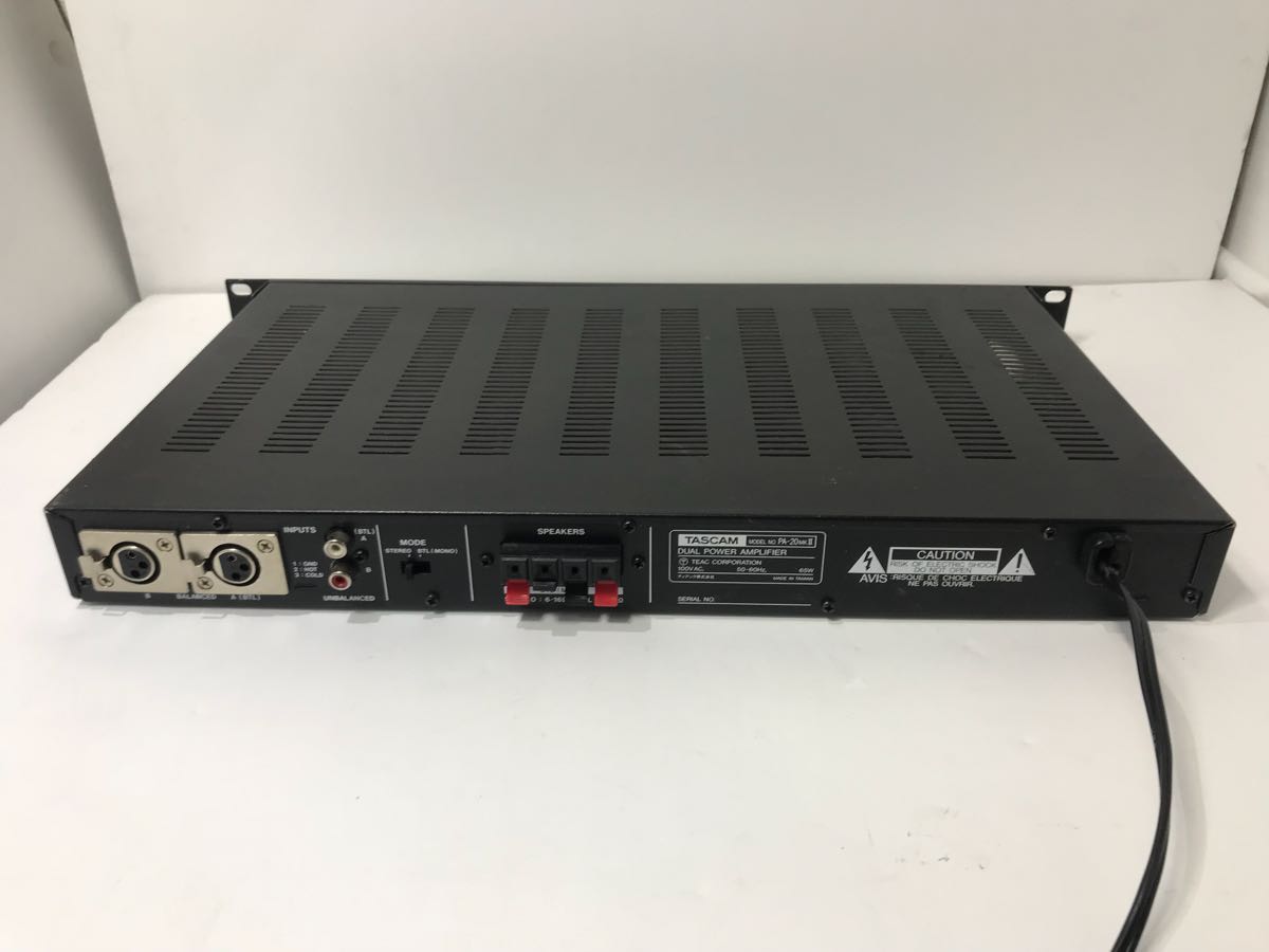TASCAM/PA20 MK2 中古 パワーアンプ パワーアンプ 楽器、器材 【公式通販】