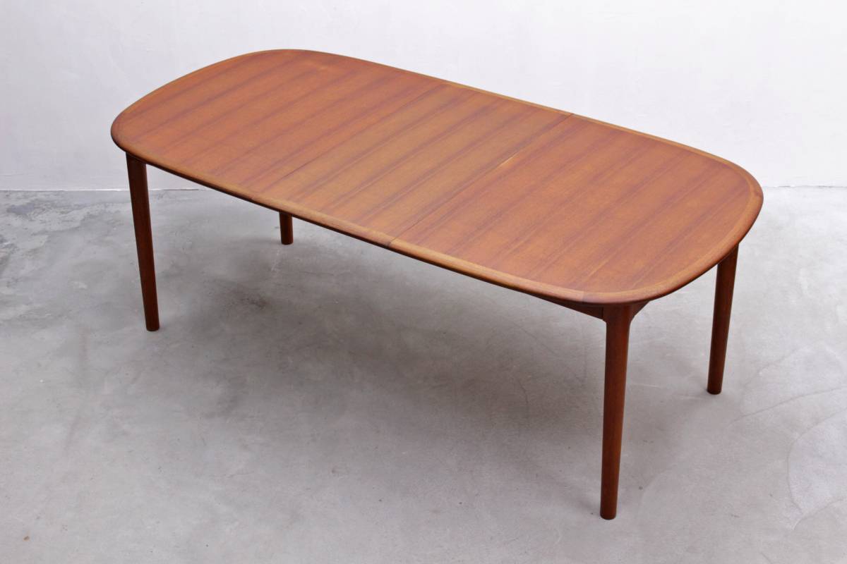 ◆青林製作所 チーク材 エクステンション ダイニングテーブル ビンテージ/北欧デンマーク◆