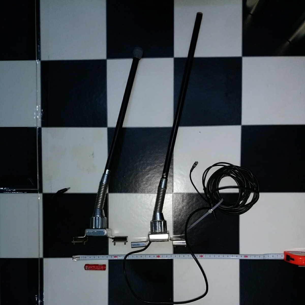 配線加工　トランクアンテナ 警察 警護 パトカー仕様に 　旧車　族車　左右　2個　ジャンク