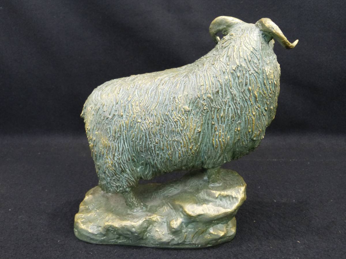 富永直樹 文化勲章 富永直樹作 ブロンズ彫刻「早春の朝 」24.5 cm 4 kg 共箱