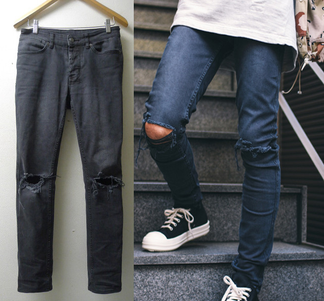 ◆ 　KSUBI スビ16AW van winkle on the grime クラッシュ スリム　ジーンズ デニム パンツ 28 美
