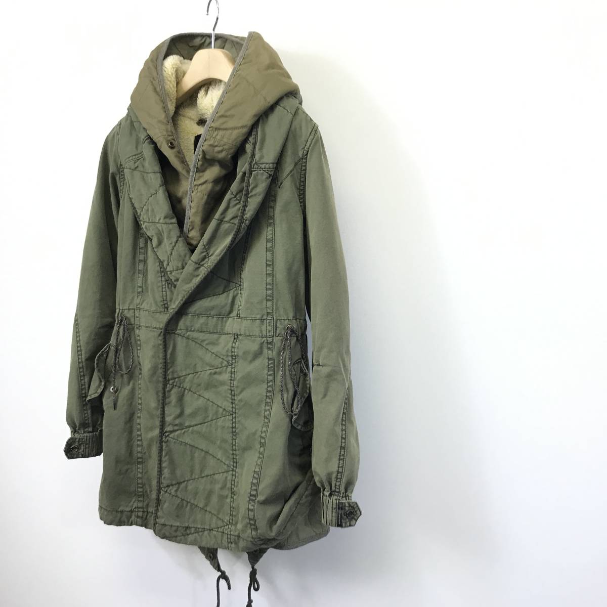 美品】MAISON SCOTCH メゾンスコッチ ボア ライナー付き ミリタリー 