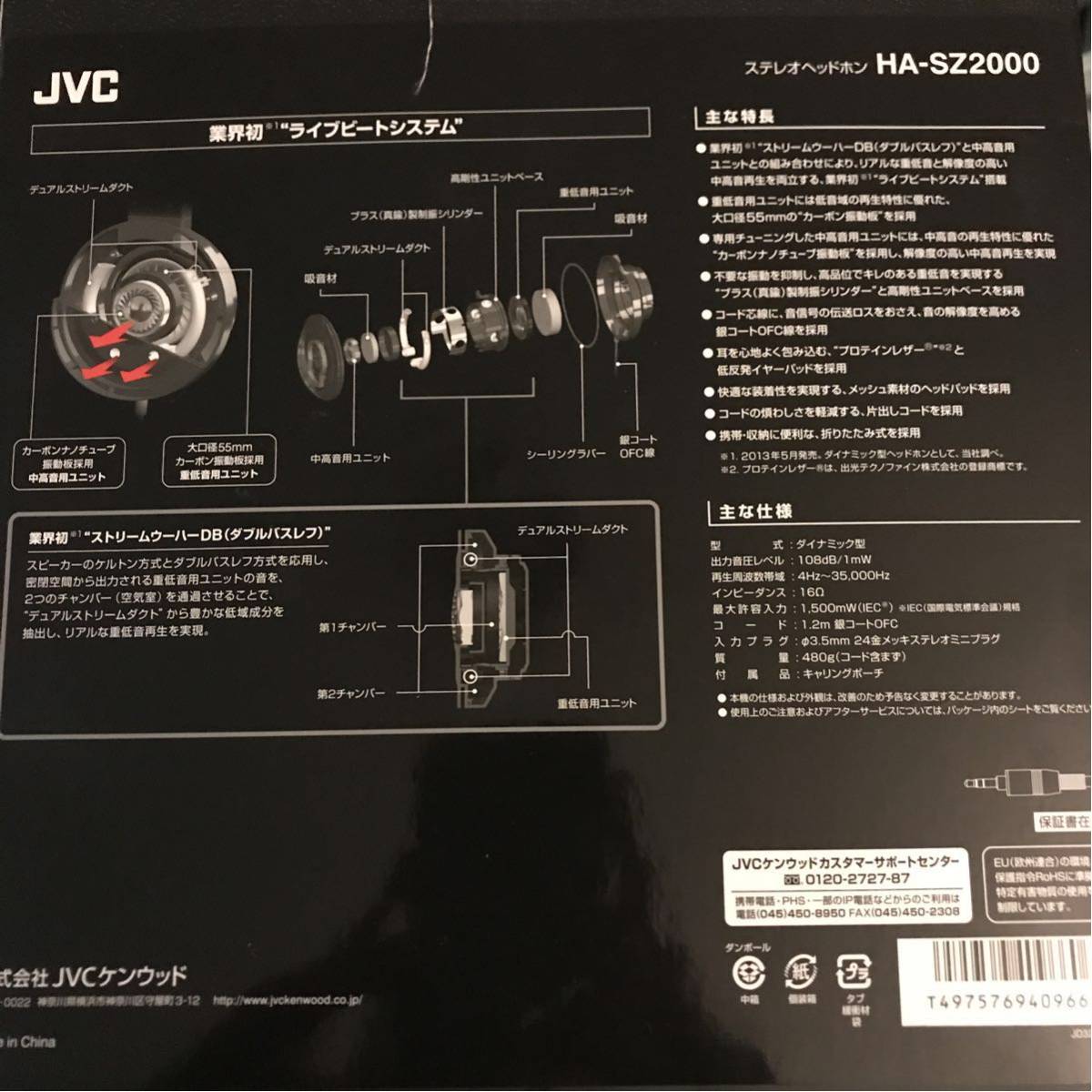 HA-SZ2000 JVC LIVEBEAT ヘッドホン ライブビート 中古