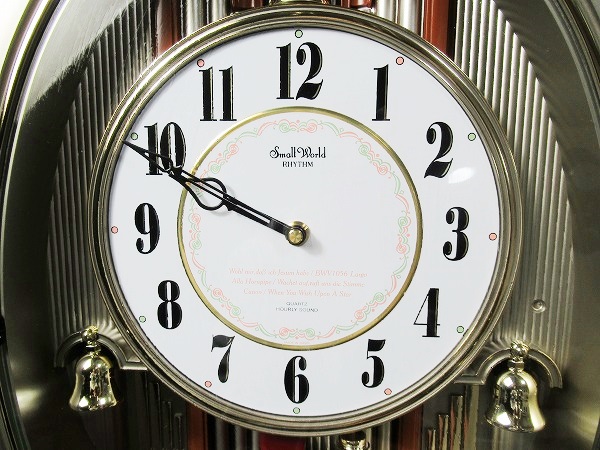 B37◇からくり掛け時計 リズム時計 Small World マリオレ 4HM750 動確