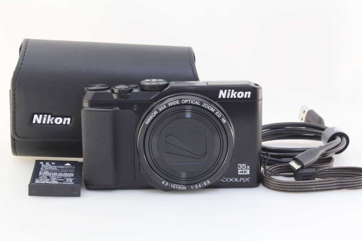 A900 COOLPIX Nikon (美品) ブラック オークション比較 ☆並品☆Nikon