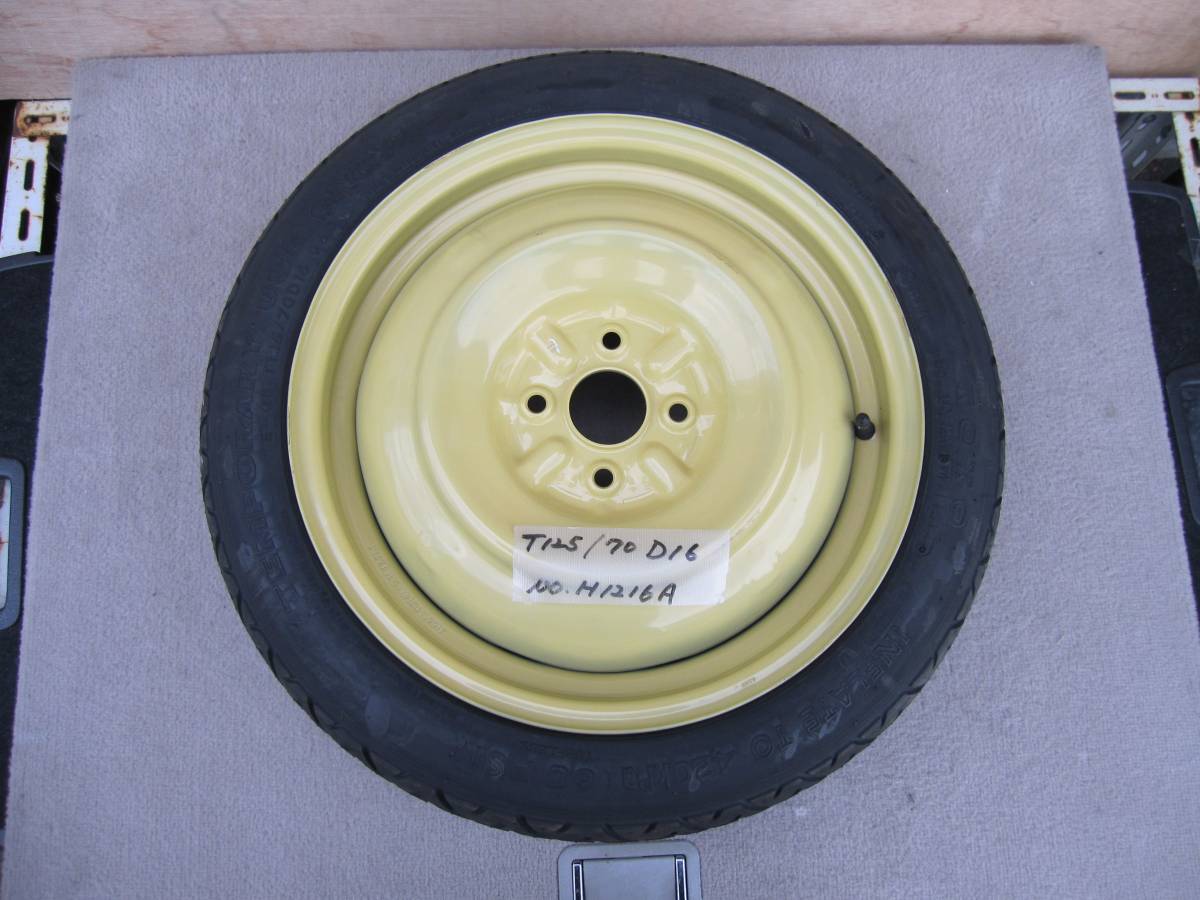 カローラアクシオ NZE161 スペアタイヤ・テンパータイヤ T125/70D16
