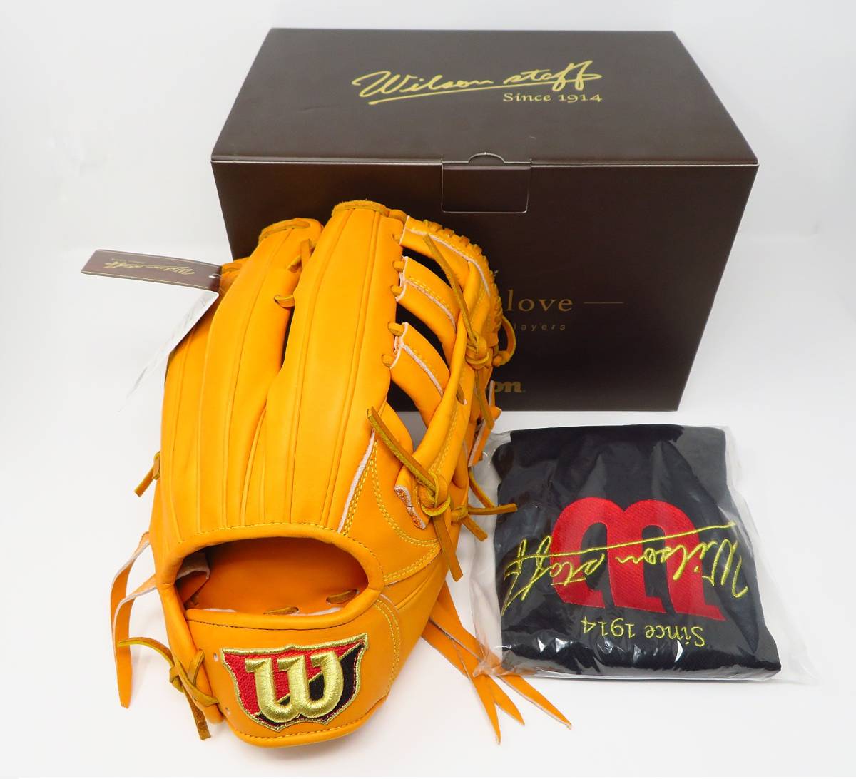正規品，人気 ウイルソン Wilson 日本製 硬式 野球グラブ 外野手 右投げ Wオレンジ 21 WTAHWQD8D(外野手用)｜売買されたオークション情報、yahooの商品情報をアーカイブ公開 - オークファン 大人用