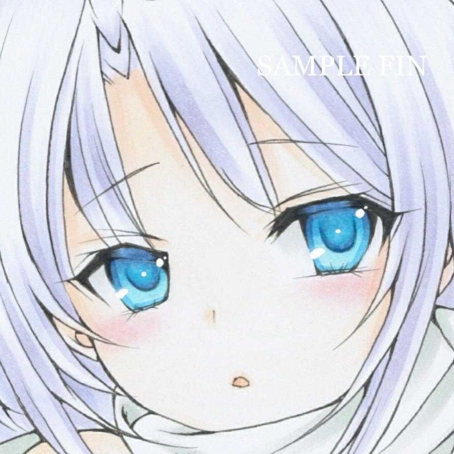 B5 手描きイラスト ホワイトロック レティ 同人 東方 東方project 本店は 東方project