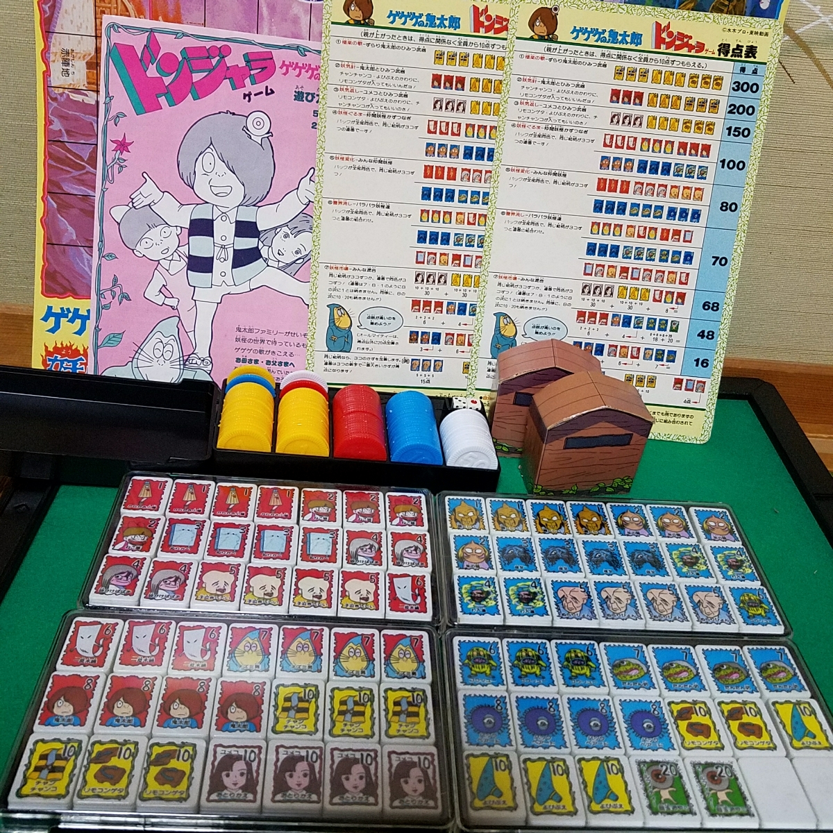 ゲゲゲの鬼太郎 ドンジャラ ゲーム バンダイ(ビンテージ)｜売買された