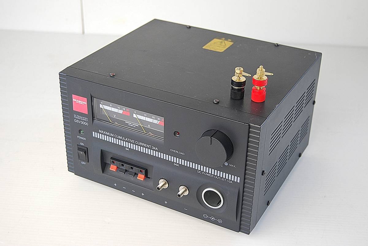 第一電波 ダイヤモンド GSV3000 直流安定化電源(MAX34A/連続30A/DC1～15V可変