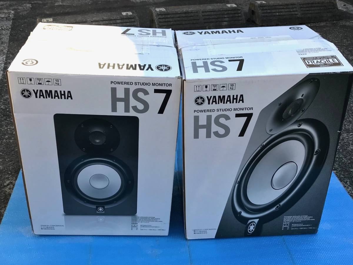 A」Yamaha HS7 ブラックペア インシュレーター＆スタンド付き 【公式通販】