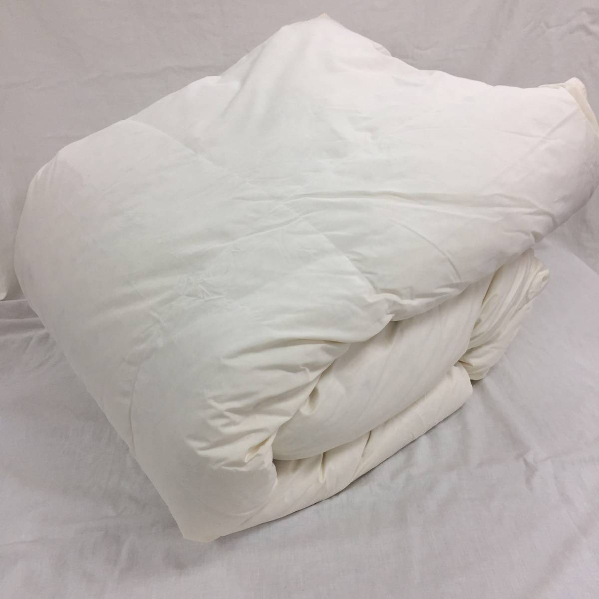 セミダブル 羽毛布団 170×210cm 日本製 抗菌防臭羽毛 きなり 特別価格 
