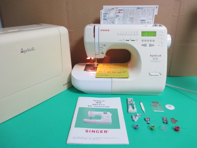 好調 シンガーミシン ApricotⅡ9790 漢字 英数文字 自動糸切 自動糸 