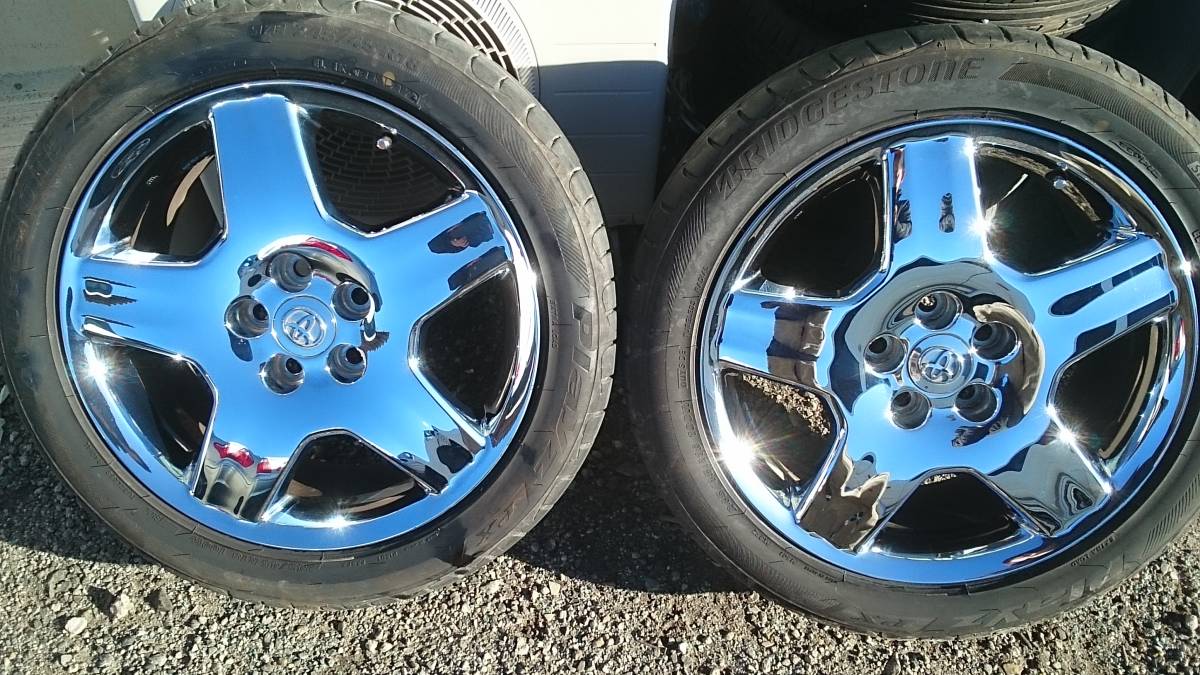 車 セルシオ30 純正メッキ16インチホイール