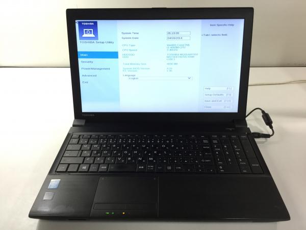ジャンク!TOSHIBA Satellite B554/L○Core i 3 4000M 2.4G 4G 320G