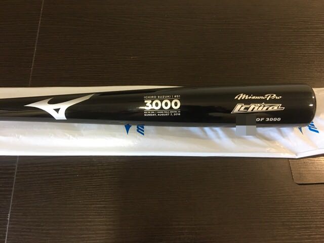 マーリンズ イチロー 2016年 限定配布 3000本安打 記念バット 限定品