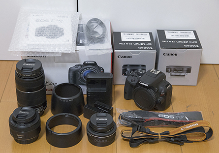 EOS Kiss X7ボディ+レンズ3本セット+おまけ（美品） 【公式通販】